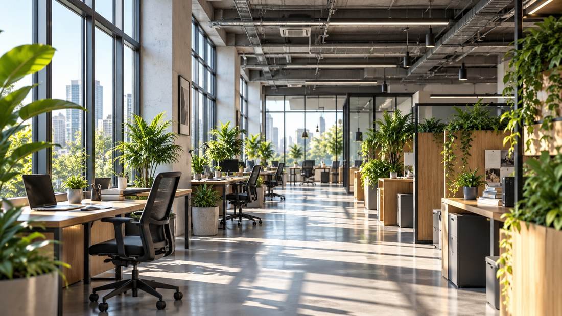 A modern office workplace