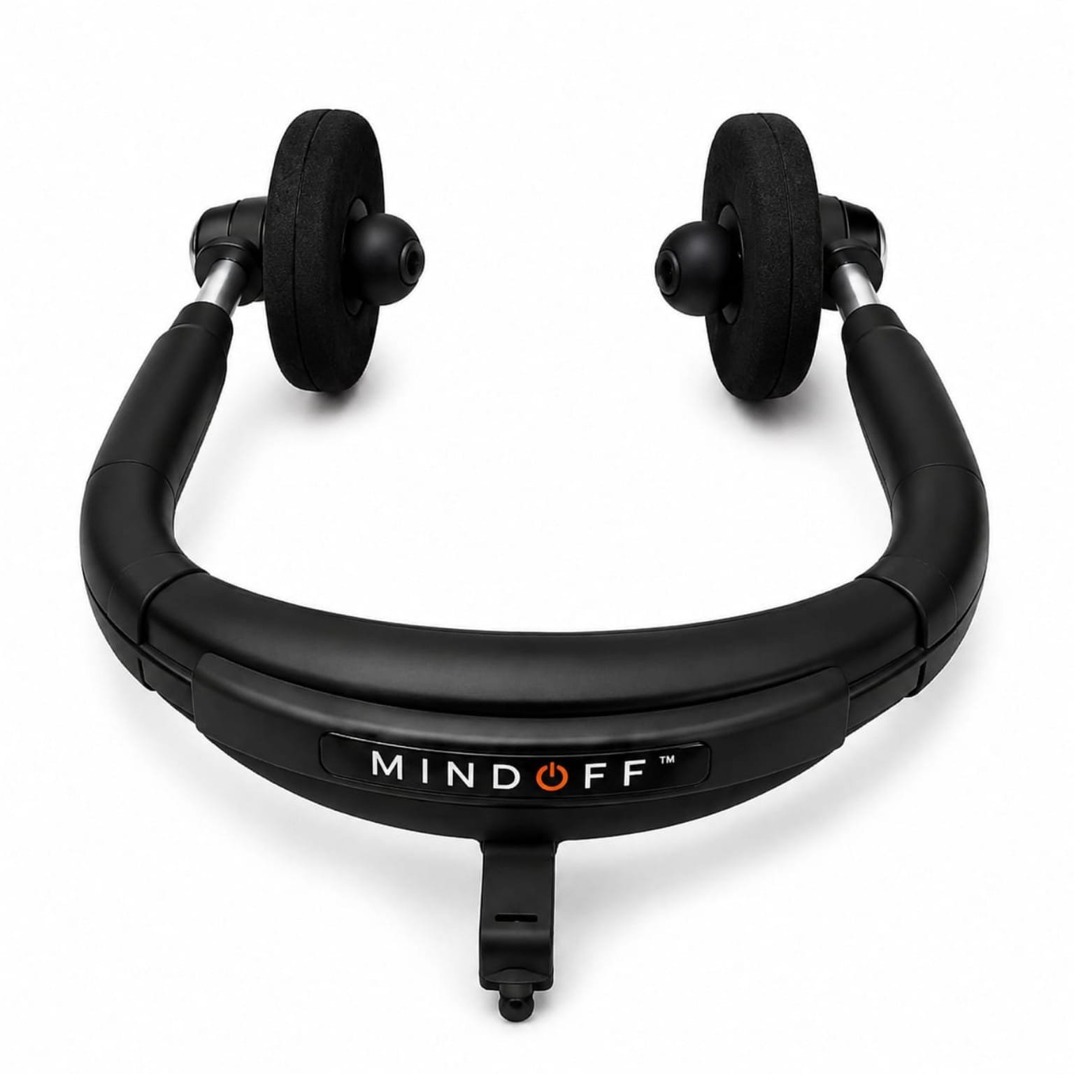 The MindOFF™ device on its own, shown without the headband being worn