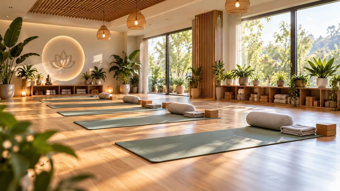 A yoga and wellness studio